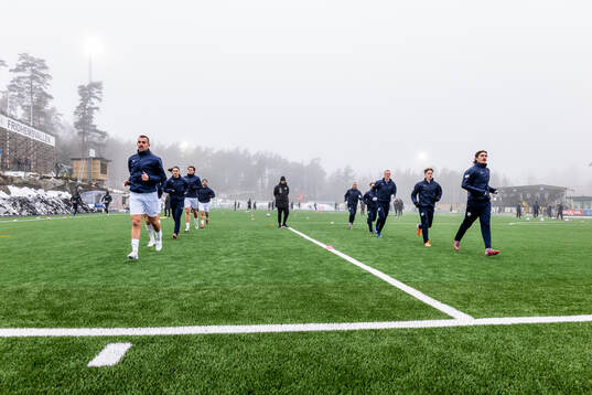Oddevolds spelare värmer upp