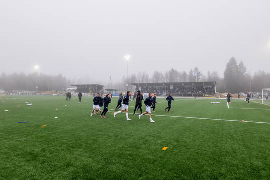 Oddevolds spelare värmer upp