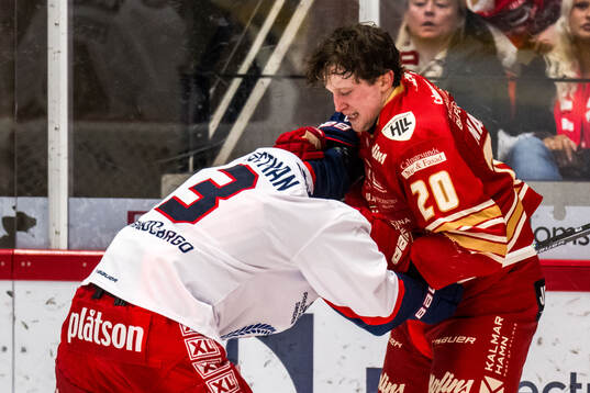 Oskarshamns Ludvig Östman och Kalmars Scott Walford