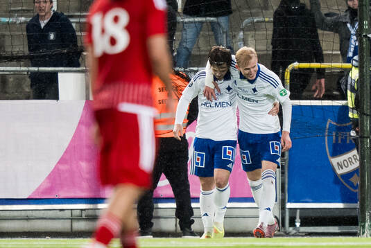 IFK Norrköpings Axel Brönner och Fabian Holst-Larsen