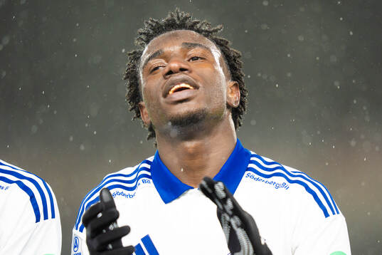 IFK Norrköpings Abdoulie Tamba jublar