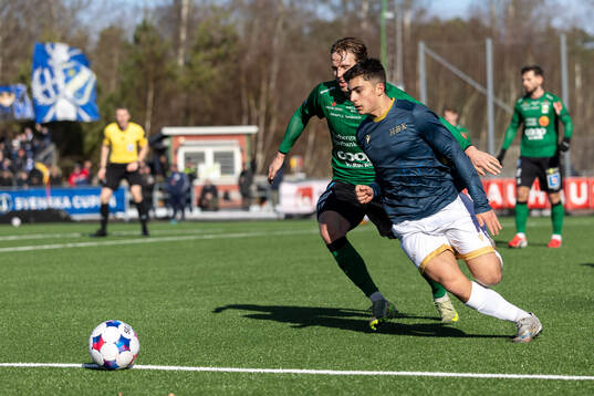Halmstads Oliver Kapsimalis och Varbergs Jonathan Nilsson