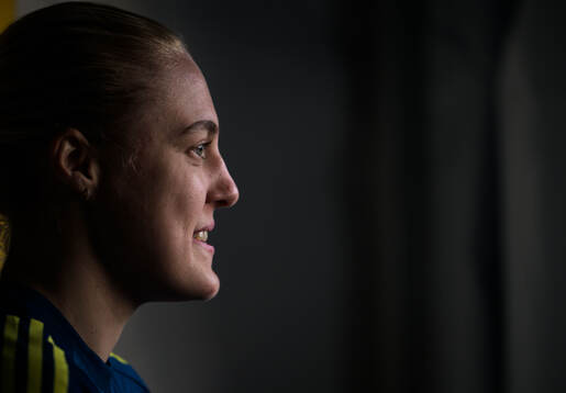 Elma Junttila Nelhage of the women's national football team