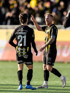 Häckens Mikkel Rygaard Jensen jublar