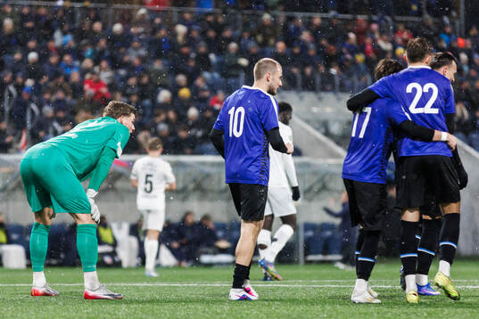 Helsingborgs målvakt Johan Brattberg deppar