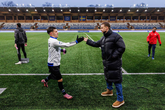 Sirius Isak Bjerkebo och Jonathan Ederström, chef för
