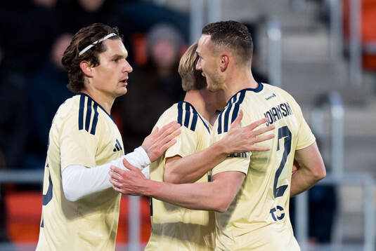 Djurgårdens Nino Zugelj, Miro Tenho och Piotr Johansson
