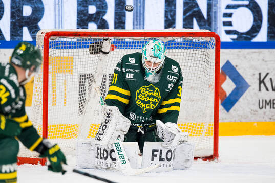 Björklövens målvakt Olle Eriksson Ek