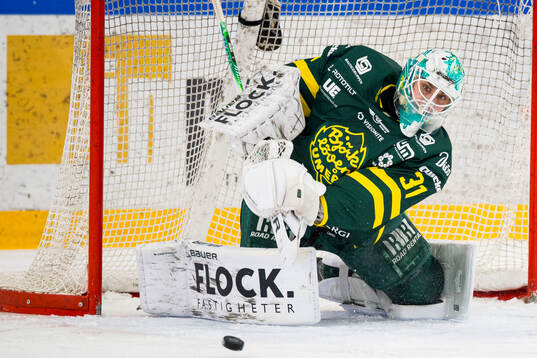 Björklövens målvakt Olle Eriksson Ek