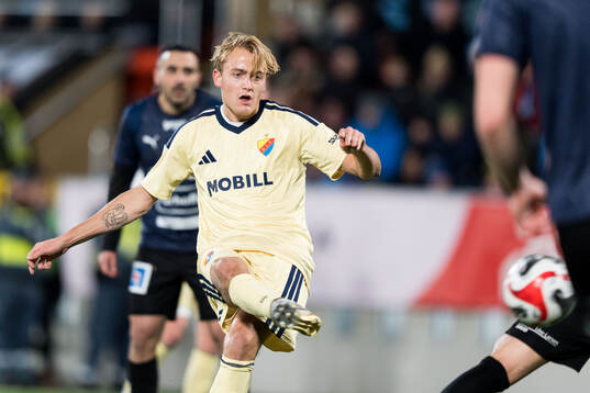 Djurgårdens Oskar Fallenius gör 0-5 målet