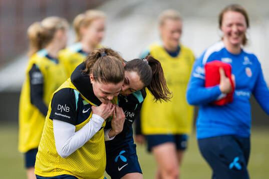 Signe Gaupset and Tuva Hansen of the Norwegian women’s