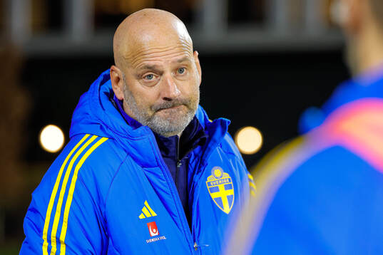 Coach Magnus Wikman of Sweden