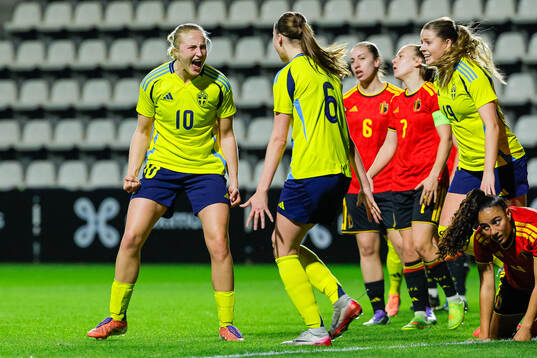 Bläddra bland fler bilder av Football, Women's Under-23 International Friendly, Belgium - Sweden