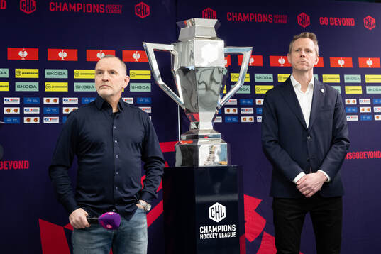 Thomas Berglund, head coach of Luleå, and Robert Ohlsson,