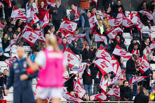 Spectators in the stands