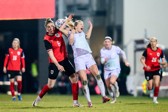 Katharina Schiechtl of Austria and Ada Hegerberg  of Norway