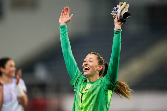 Goalkeeper Cecilie Hauståker Fiskerstrand of Norway