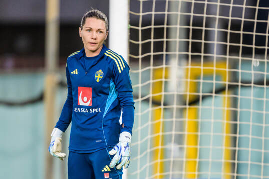 Goalkeeper Jennifer Falk of Sweden