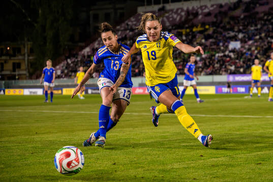 Elisabetta Oliviero of Italy and Johanna Rytting Kaneryd of