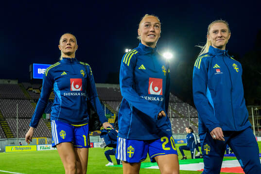 Fridolina Rolfö, Hanna Bennison and Rebecka Blomqvist of
