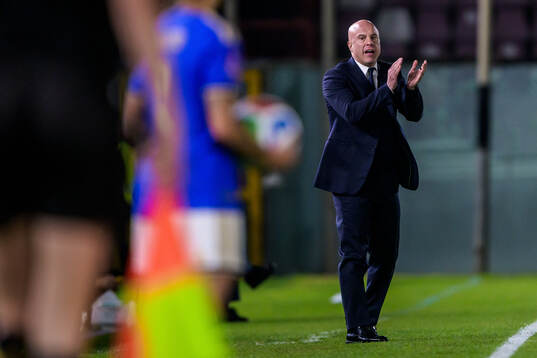 Head coach Andrea Soncin of Italy