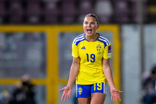 Johanna Rytting Kaneryd of Sweden reacts