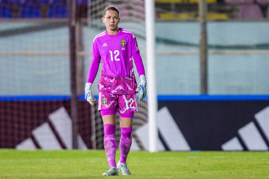 Goalkeeper Jennifer Falk of Sweden