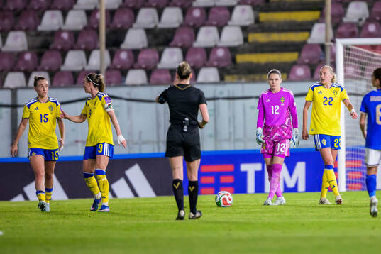 Julia Zigiotti Olme, Kosovare Asllani, goalkeeper Jennifer