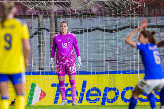 Goalkeeper Jennifer Falk of Sweden