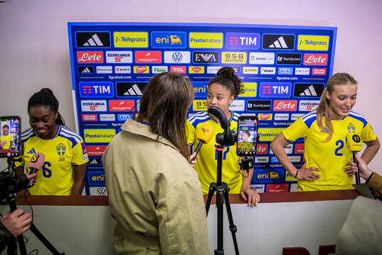 Monica Jusu Bah, Felicia Schröder and Smilla Holmberg of