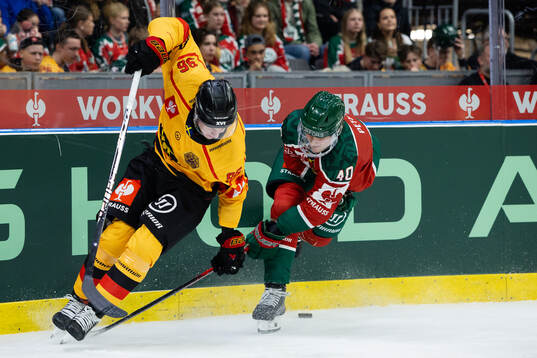 Pontus Andreasson of Luleå and Jacob Peterson of Frölunda