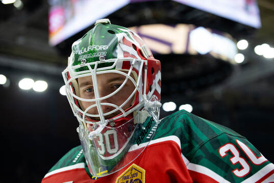 Goaltender Tobias Normann of Frölunda