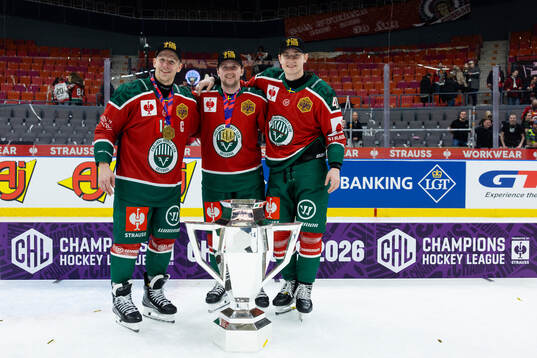 Max Friberg, Linus Weissbach and Jacob Peterson of