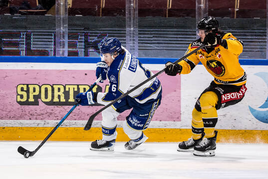 Leksands Alexander Lundqvist och Luleås Markus Nurmi