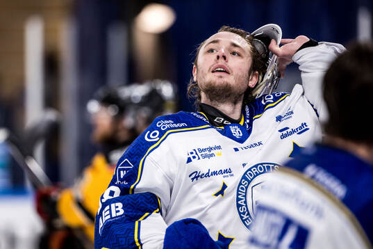 Leksands målvakt Filip Larsson