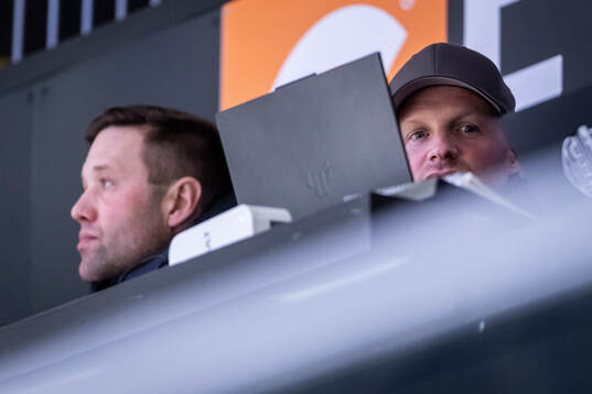 Örebros sportchef Henrik Löwdahl och Tony Mårtensson