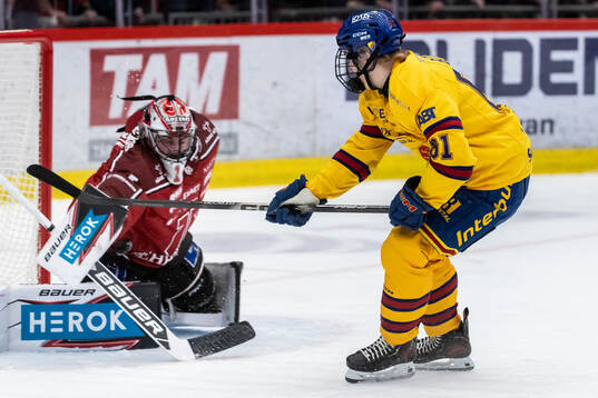 Örebros målvakt Jhonas Enroth och Djurgårdens Viggo