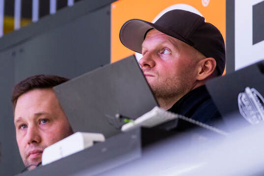 Örebros sportchef Henrik Löwdahl och Tony Mårtensson