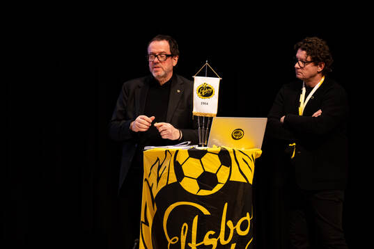 Ordförande Sune Lundqvist och klubbchef Stefan Andreasson