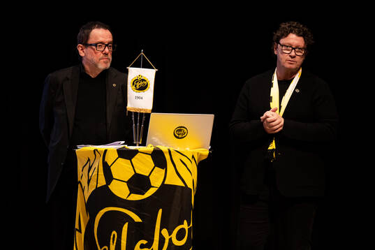 Ordförande Sune Lundqvist och klubbchef Stefan Andreasson