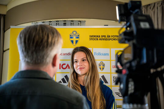 Bella Andersson of the women's national football team of