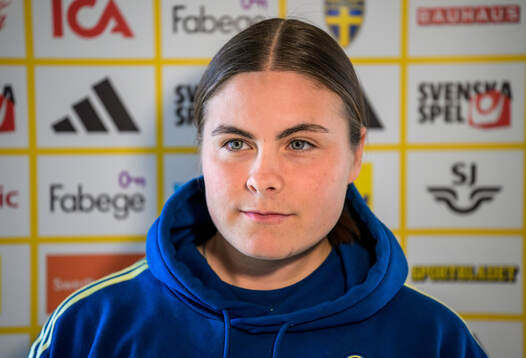 Hanna Wijk of the women's national football team of Sweden