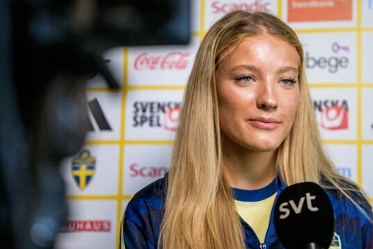 Smilla Holmberg of the women's national football team of