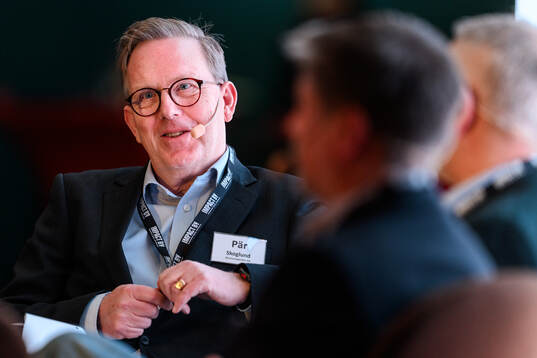Pär Skoglund, VD Businessgarden vid ett panelsamtal