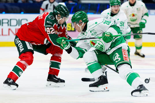 Frölundas Filip Cederqvist och Rögles Anton Bengtsson
