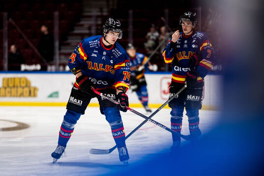 Malmö Redhawks Felix Carell och Topi Niemelä