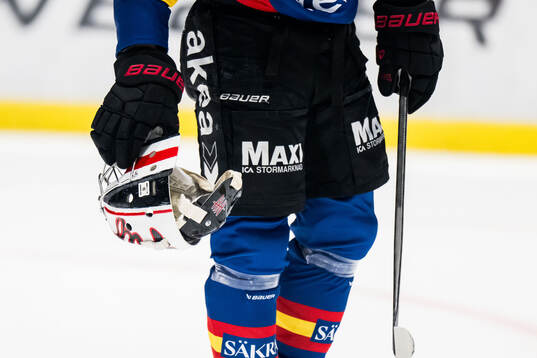 Malmö Redhawks målvakt Marek Langhamer hjälm