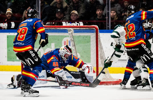 Malmö Redhawks målvakt Oskar Blomgren