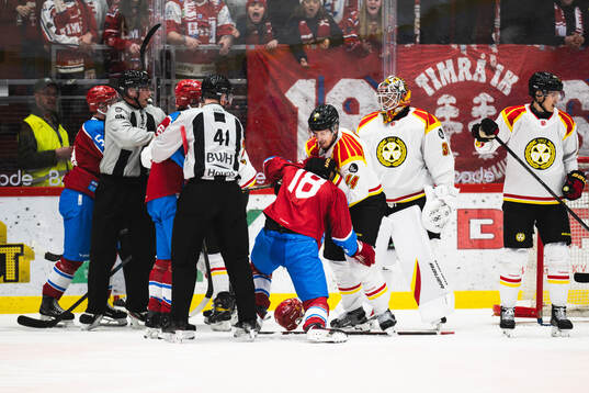 Timrås Eddie Genborg och Brynäs Robert Hägg