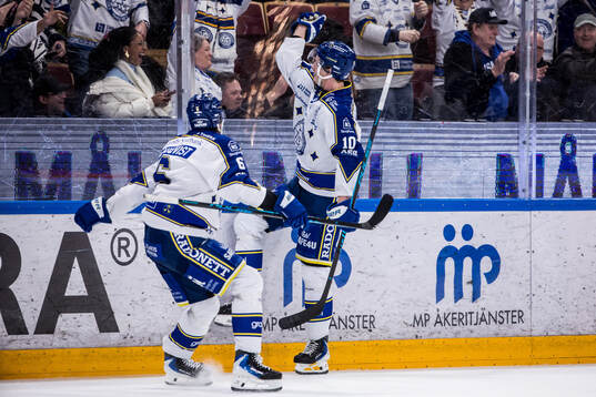 Leksands Anton Johansson jublar